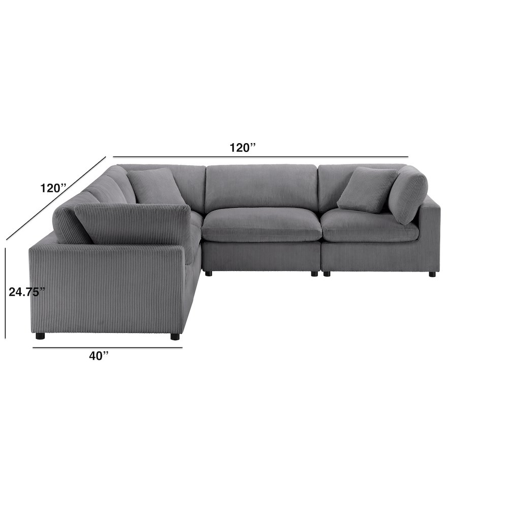 Casella Modular 5-Piece Sectional. Picture 15