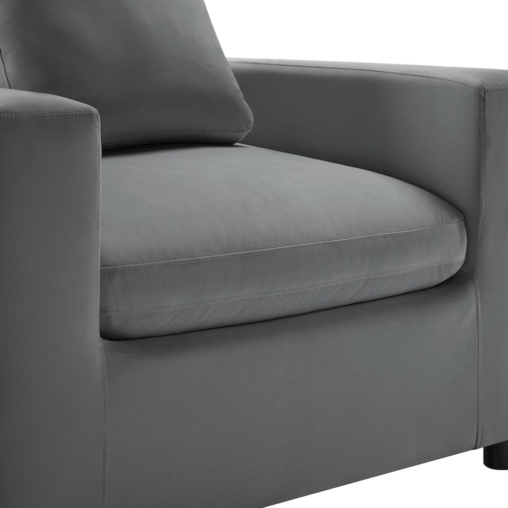 Casella Modern Armchair - Charcoal. Picture 6