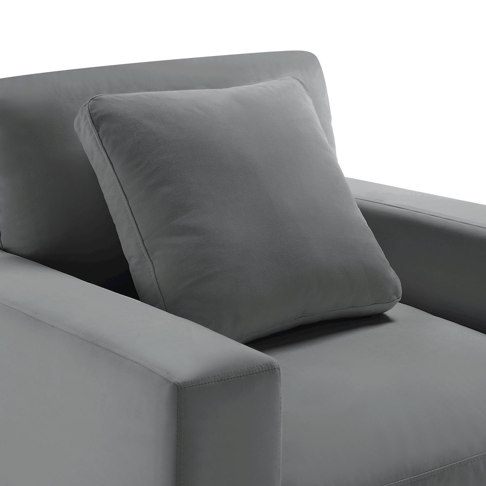 Casella Modern Armchair - Charcoal. Picture 9