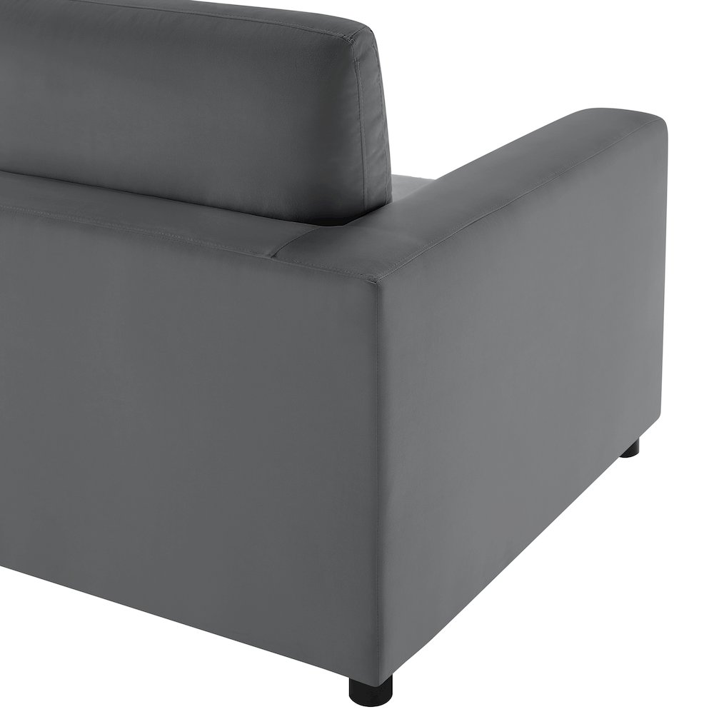 Casella Modern Armchair - Charcoal. Picture 10