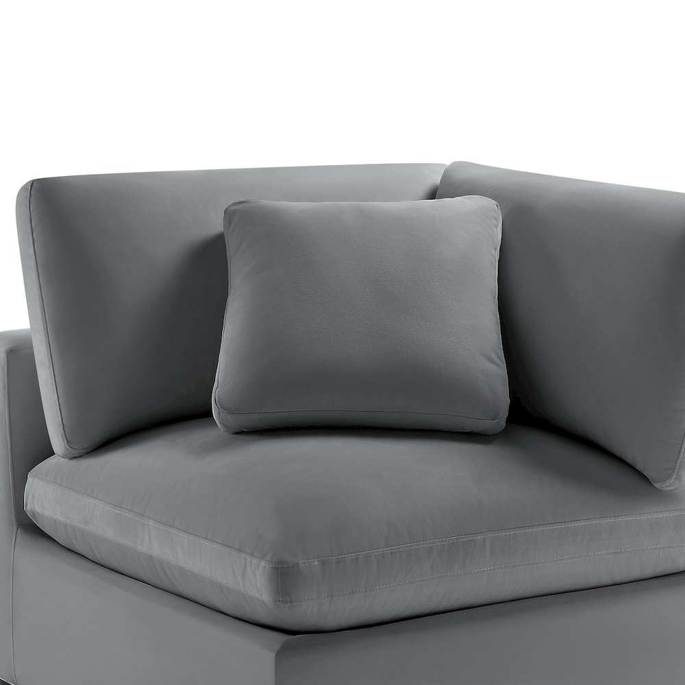 Casella Corner Wedge Chair - Charcoal. Picture 4