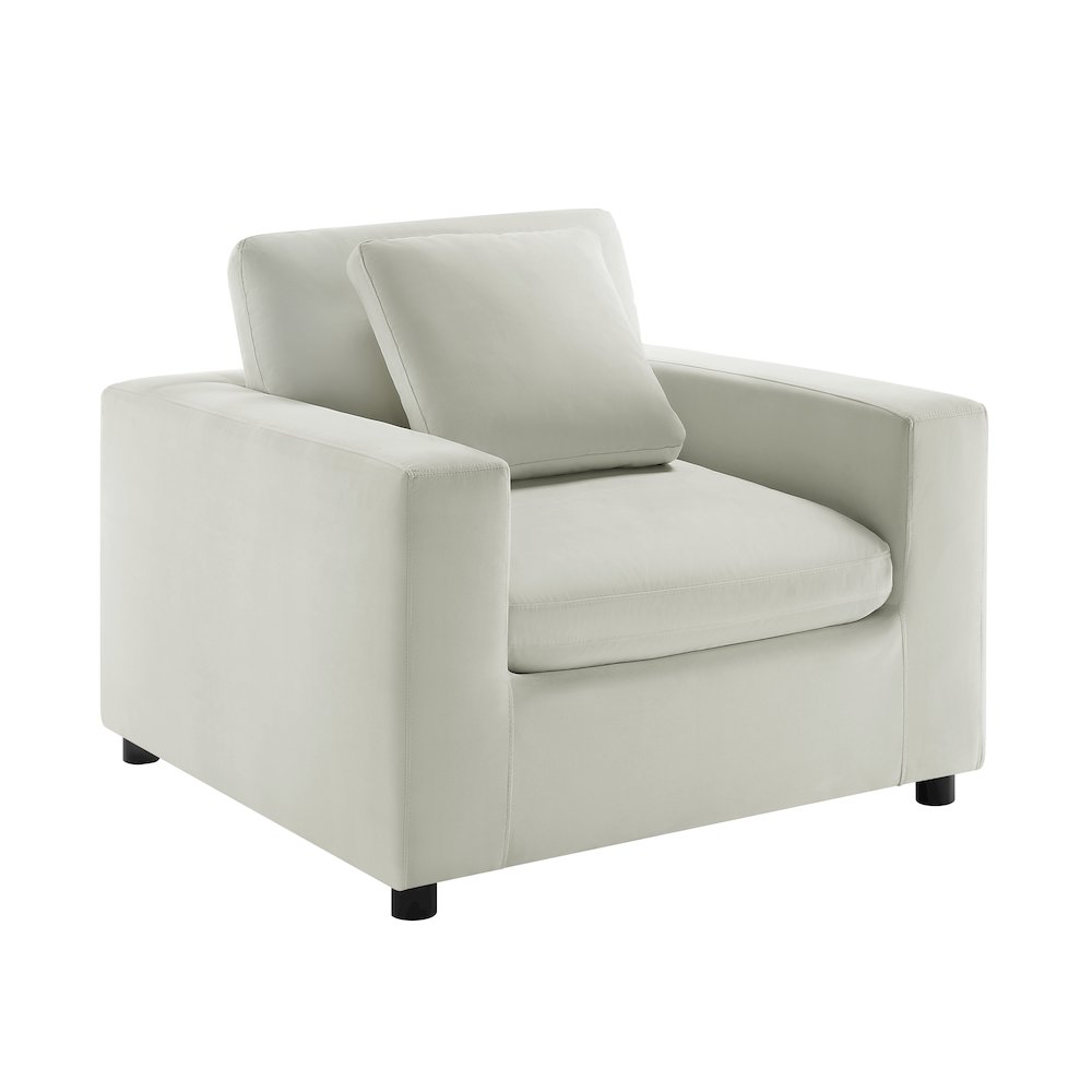Casella Modern Armchair - Ivory. Picture 2