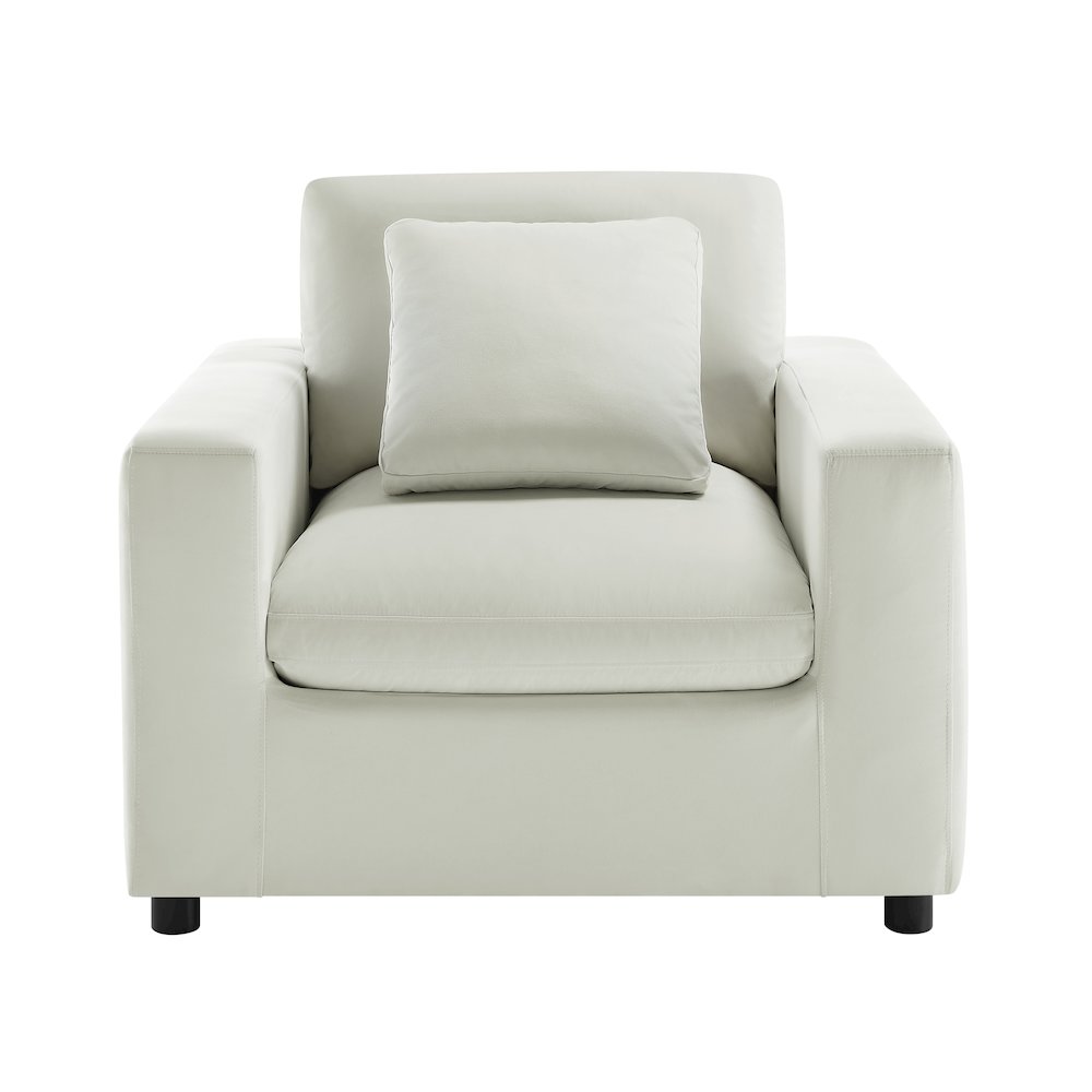 Casella Modern Armchair - Ivory. Picture 1