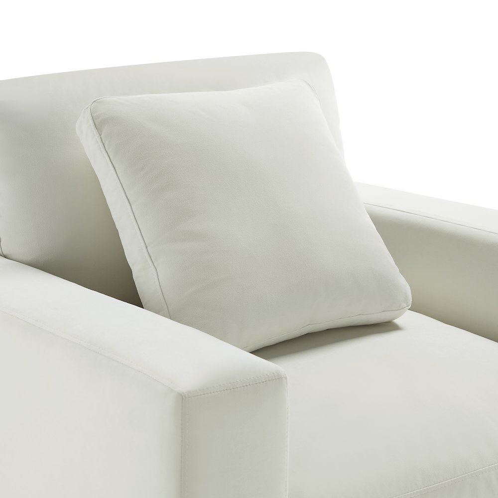 Casella Modern Armchair - Ivory. Picture 9