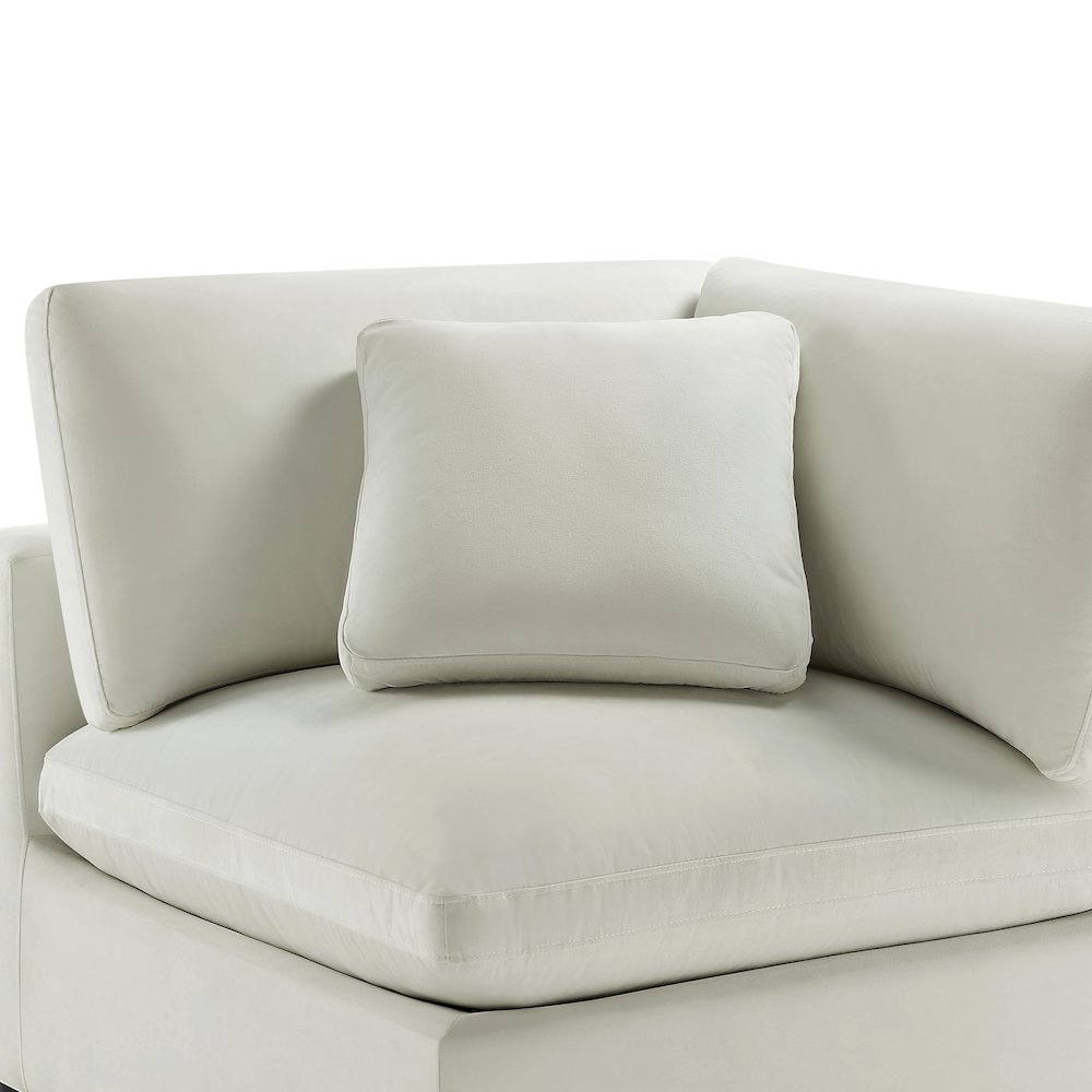 Casella Corner Wedge Chair - Ivory. Picture 3