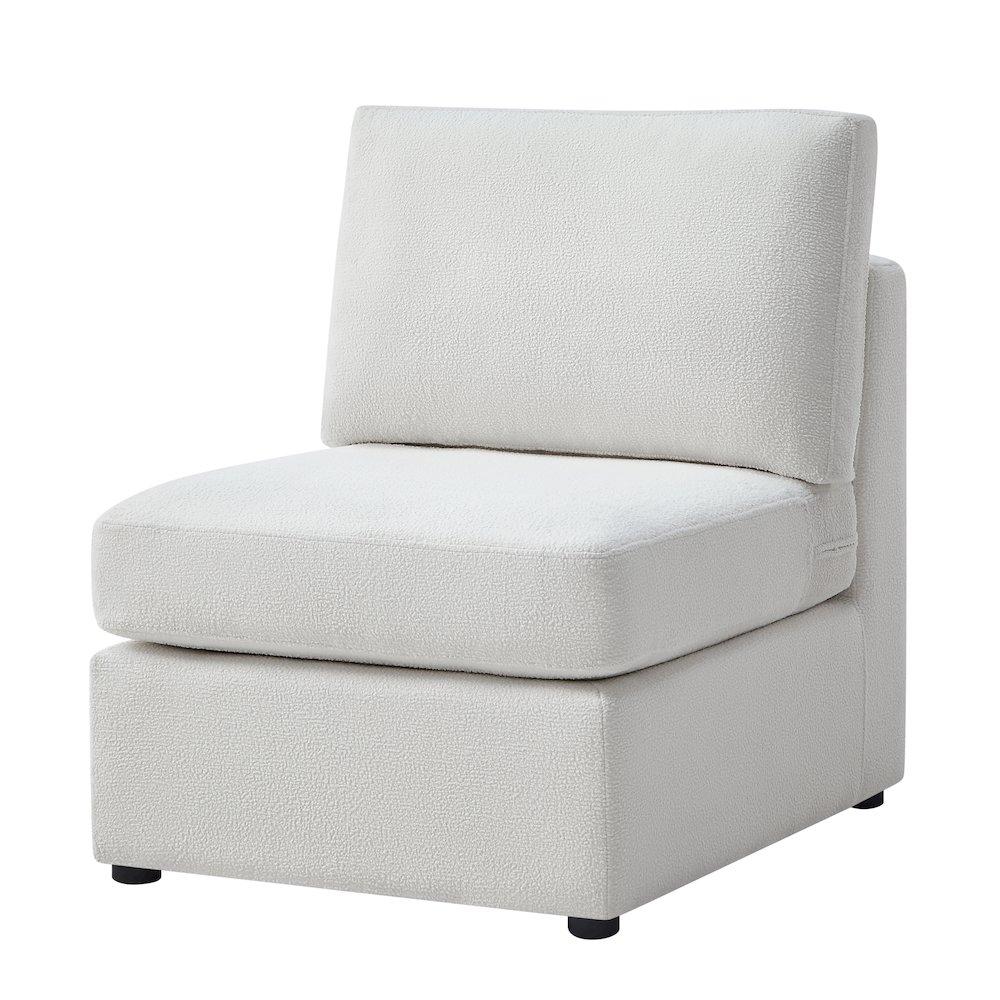Chandler Armless Chair - Ivory. Picture 1