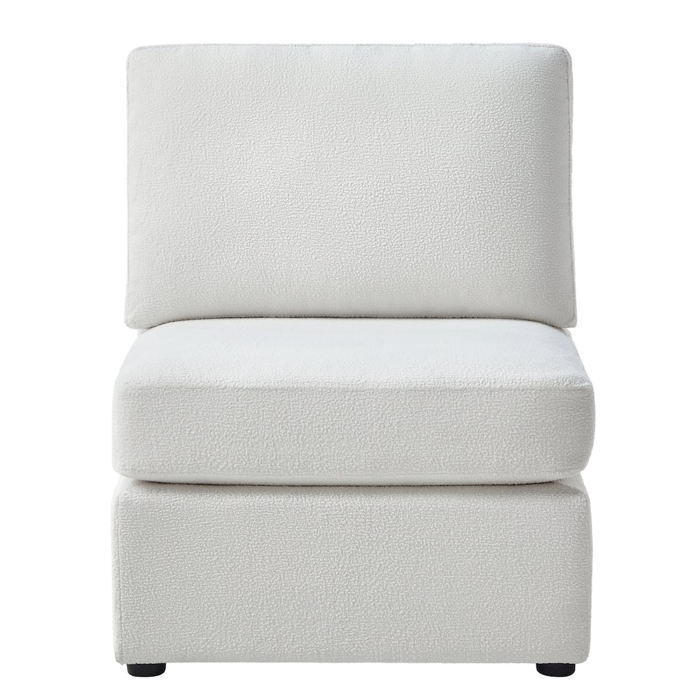 Chandler Armless Chair - Ivory. Picture 3