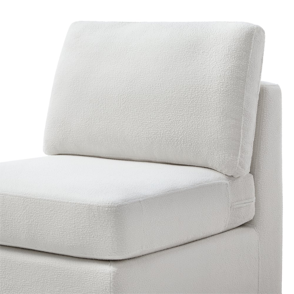 Chandler Armless Chair - Ivory. Picture 5