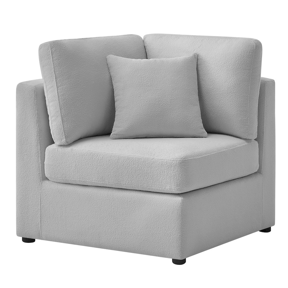 Chandler Corner Wedge Chair - Gray. Picture 1