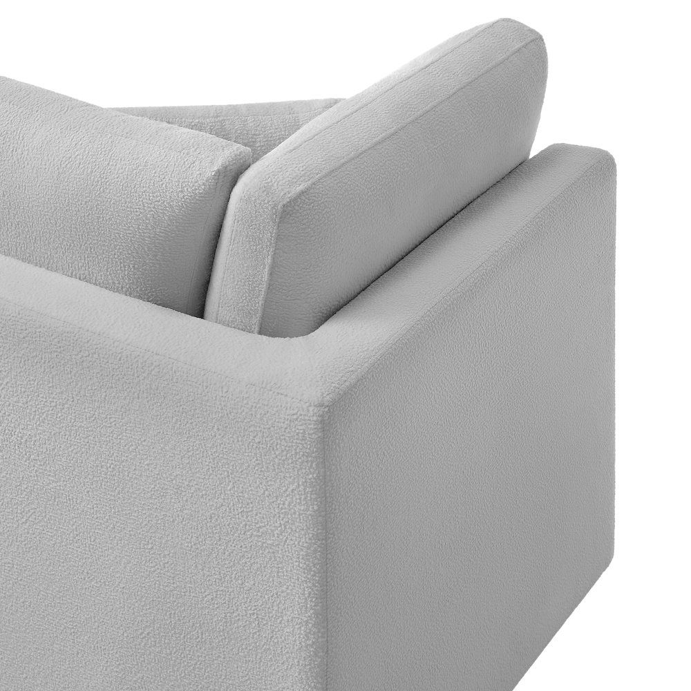 Chandler Corner Wedge Chair - Gray. Picture 5