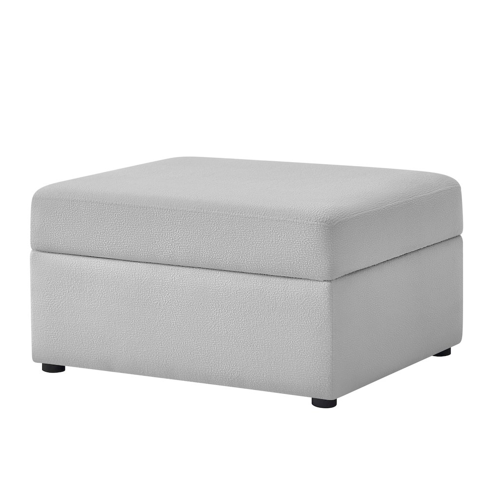 Chandler Storage Ottoman - Gray. Picture 1