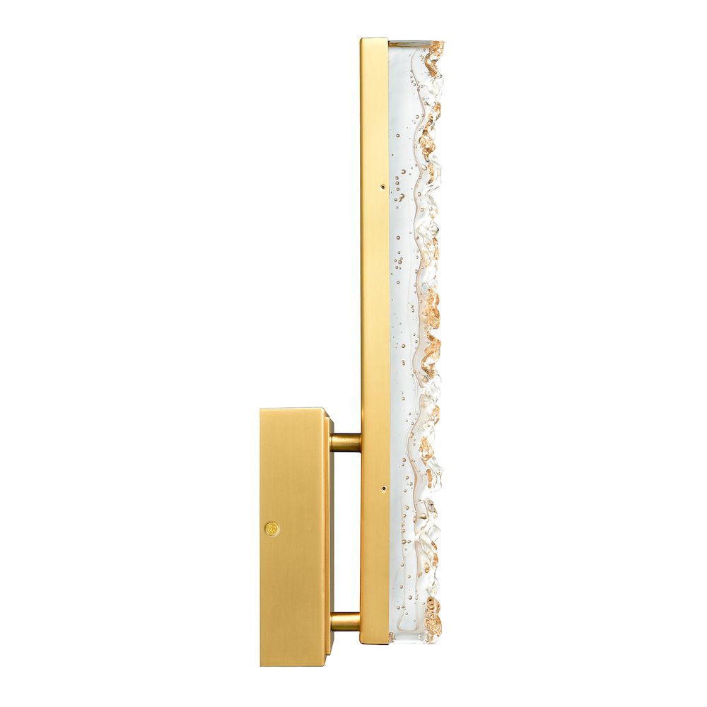 Stagger Integrated LED Brass Wall Light. Picture 2