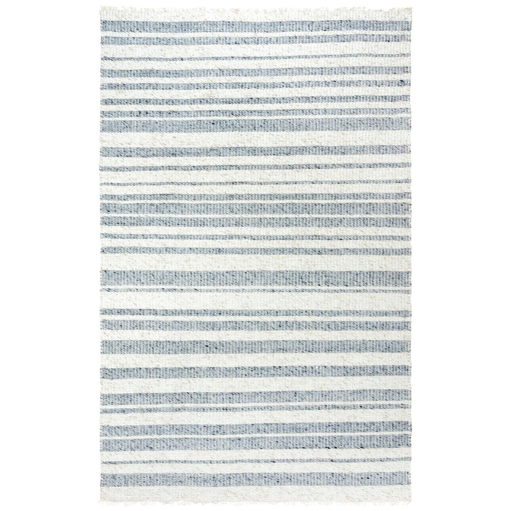 Casual Stripe 9' x 12' Rug, Blue or Gray. Picture 1