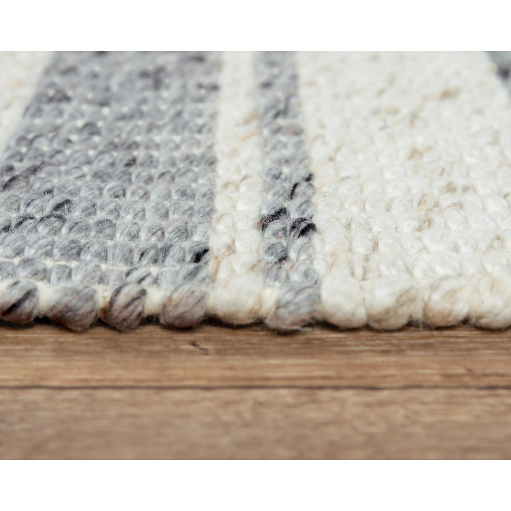 Casual Stripe 9' x 12' Rug, Blue or Gray. Picture 6