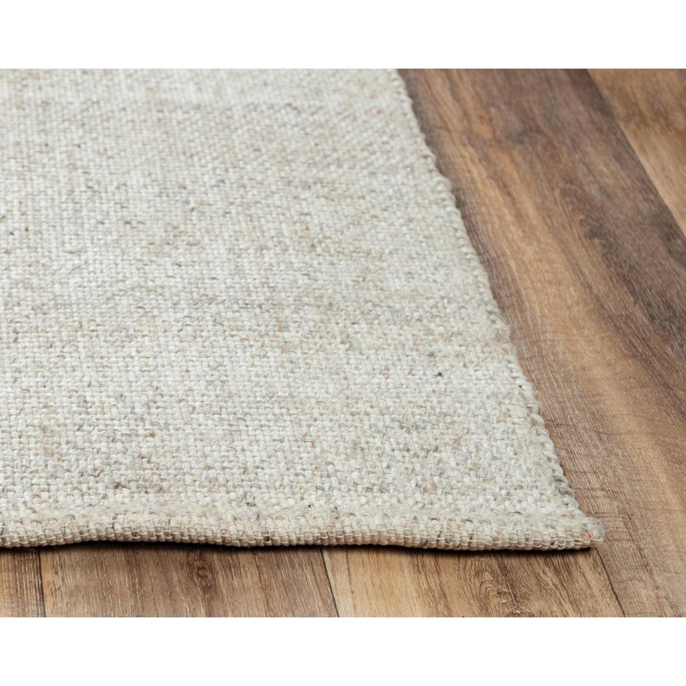 Hand Woven Flat Weave Pile Wool/ Polyester Rug, 5' x 7'6". Picture 3
