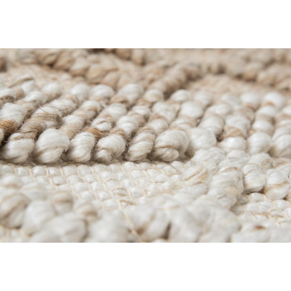 Hand Woven Flat Weave Pile Wool/ Polyester Rug, 5' x 7'6". Picture 4