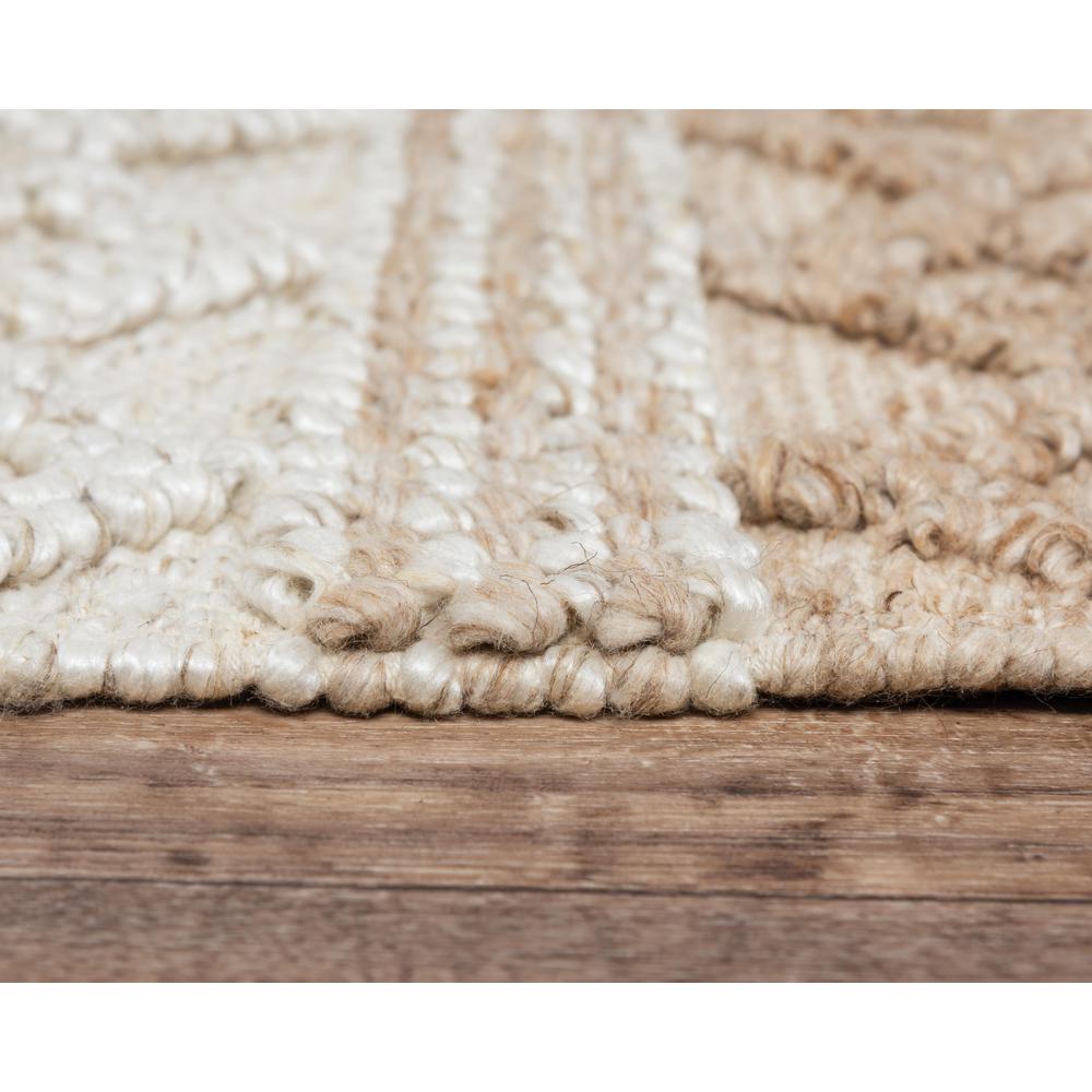 Hand Woven Flat Weave Pile Wool/ Polyester Rug, 5' x 7'6". Picture 6