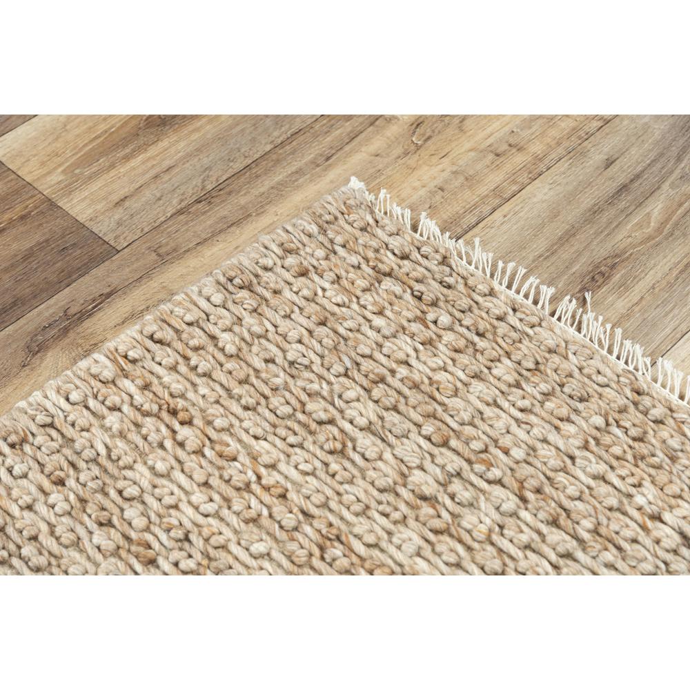 Hand Woven Flat Weave Pile Wool/ Polyester Rug, 5' x 7'6". Picture 5