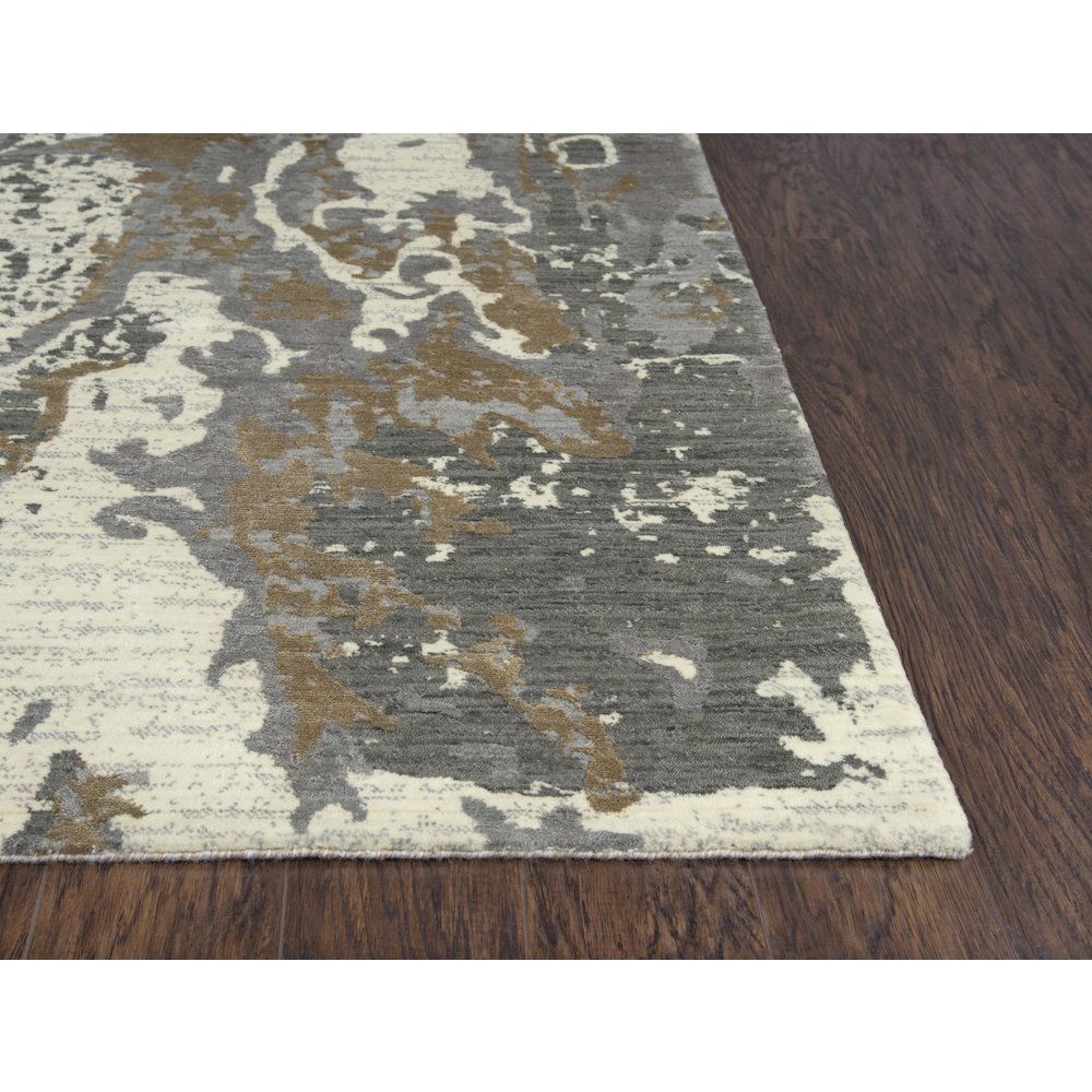Hybrid Cut Pile Wool/ Tencel Rug, 10' x 13'. Picture 3