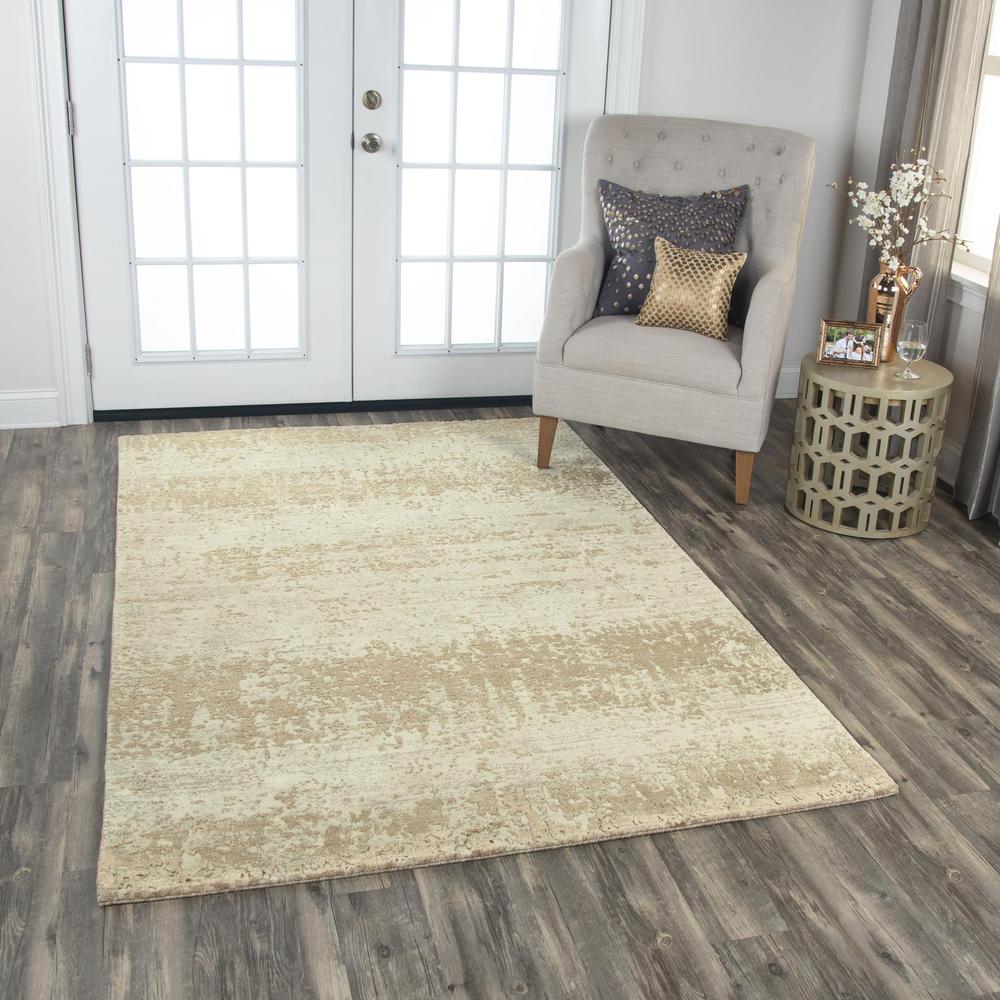 Hybrid Cut Pile Wool/ Tencel Rug, 10' x 13'. Picture 2
