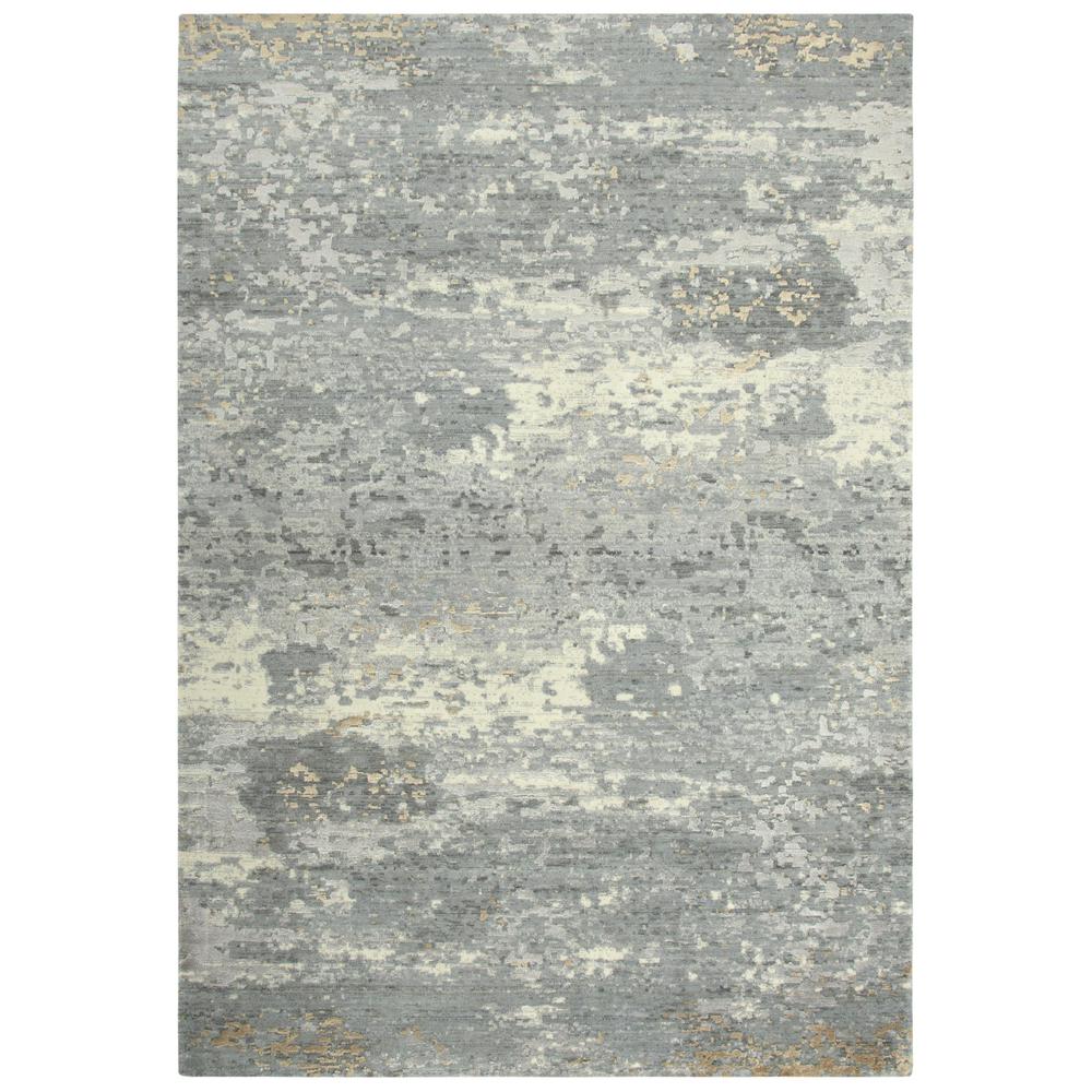 Hybrid Cut Pile Wool/ Tencel Rug, 10' x 13'. Picture 1