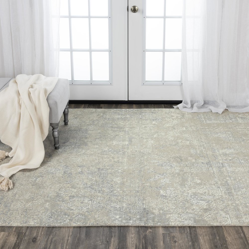 Hybrid Cut Pile Wool/ Tencel Rug, 10' x 13'. Picture 2