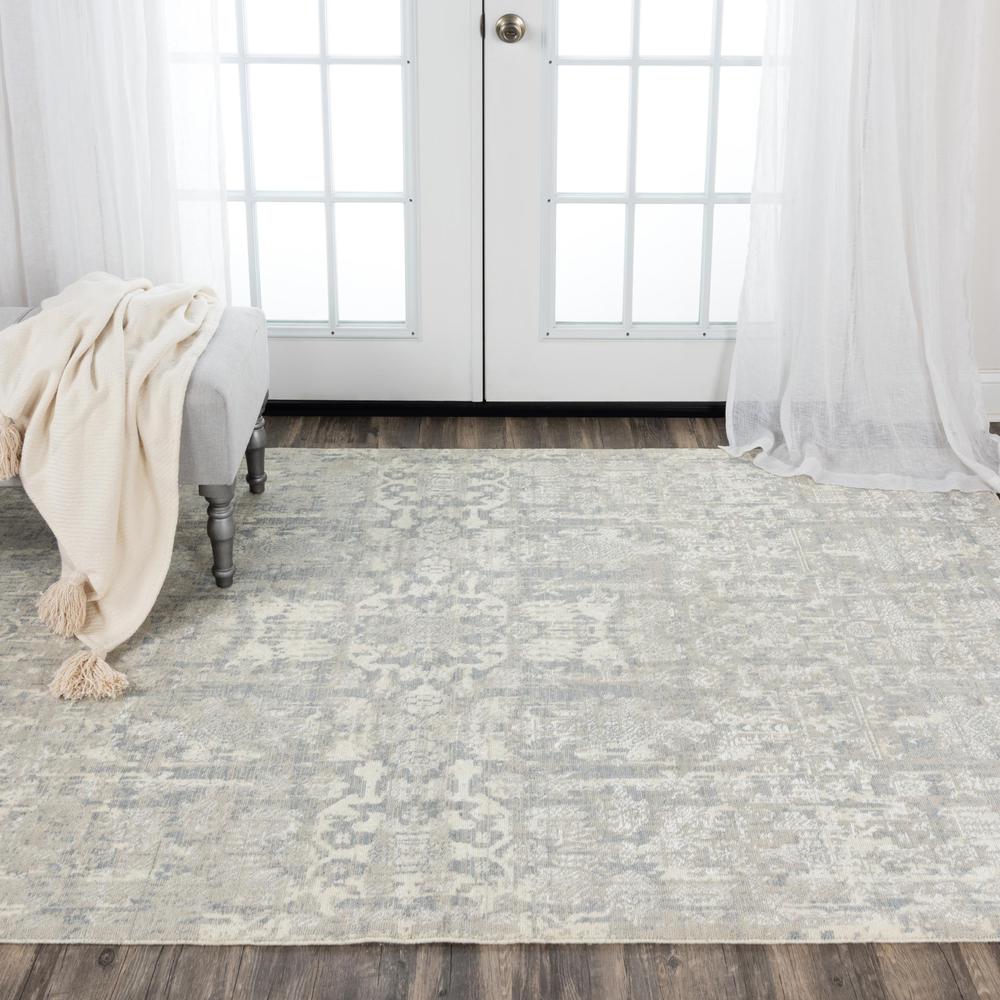 Hybrid Cut Pile Wool/ Tencel Rug, 10' x 13'. Picture 2
