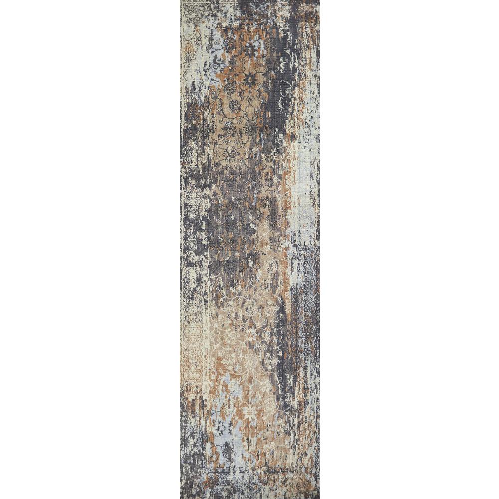 Hybrid Cut Pile Wool Rug, 2'6" x 10'. Picture 1