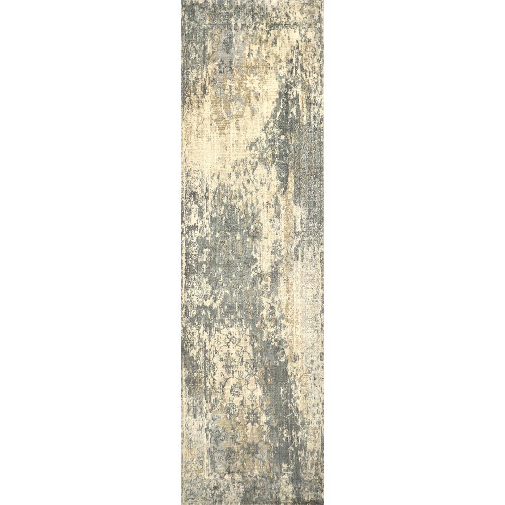Hybrid Cut Pile Wool Rug, 2'6" x 10'. Picture 1