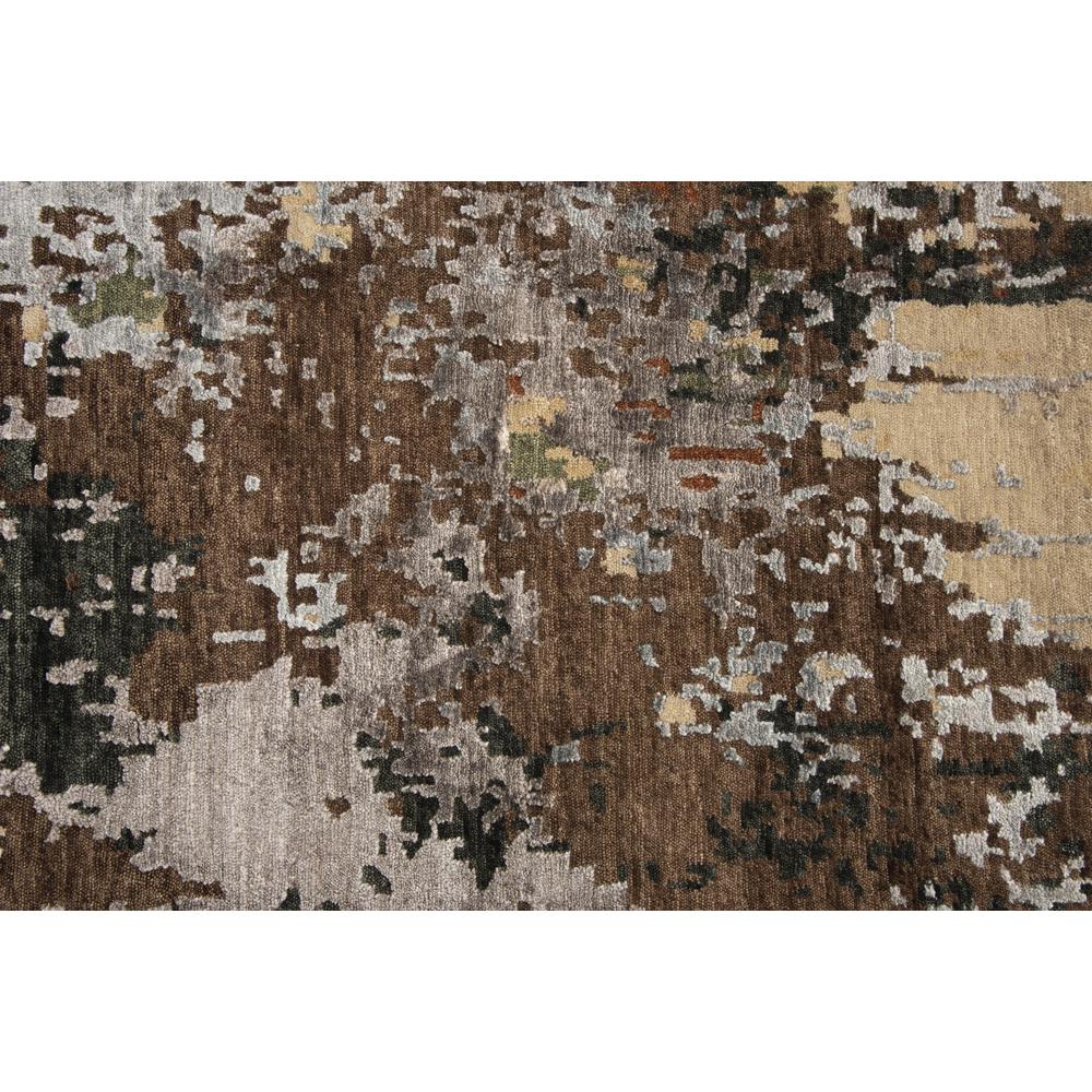 Hand Knotted Cut Pile Wool/ Viscose Rug, 10' x 14'. Picture 4