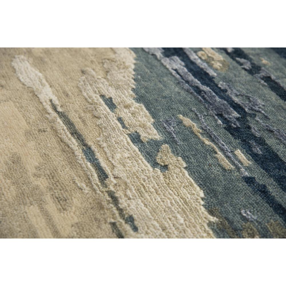 Hand Knotted Cut Pile Wool/ Viscose Rug, 10' x 14'. Picture 5