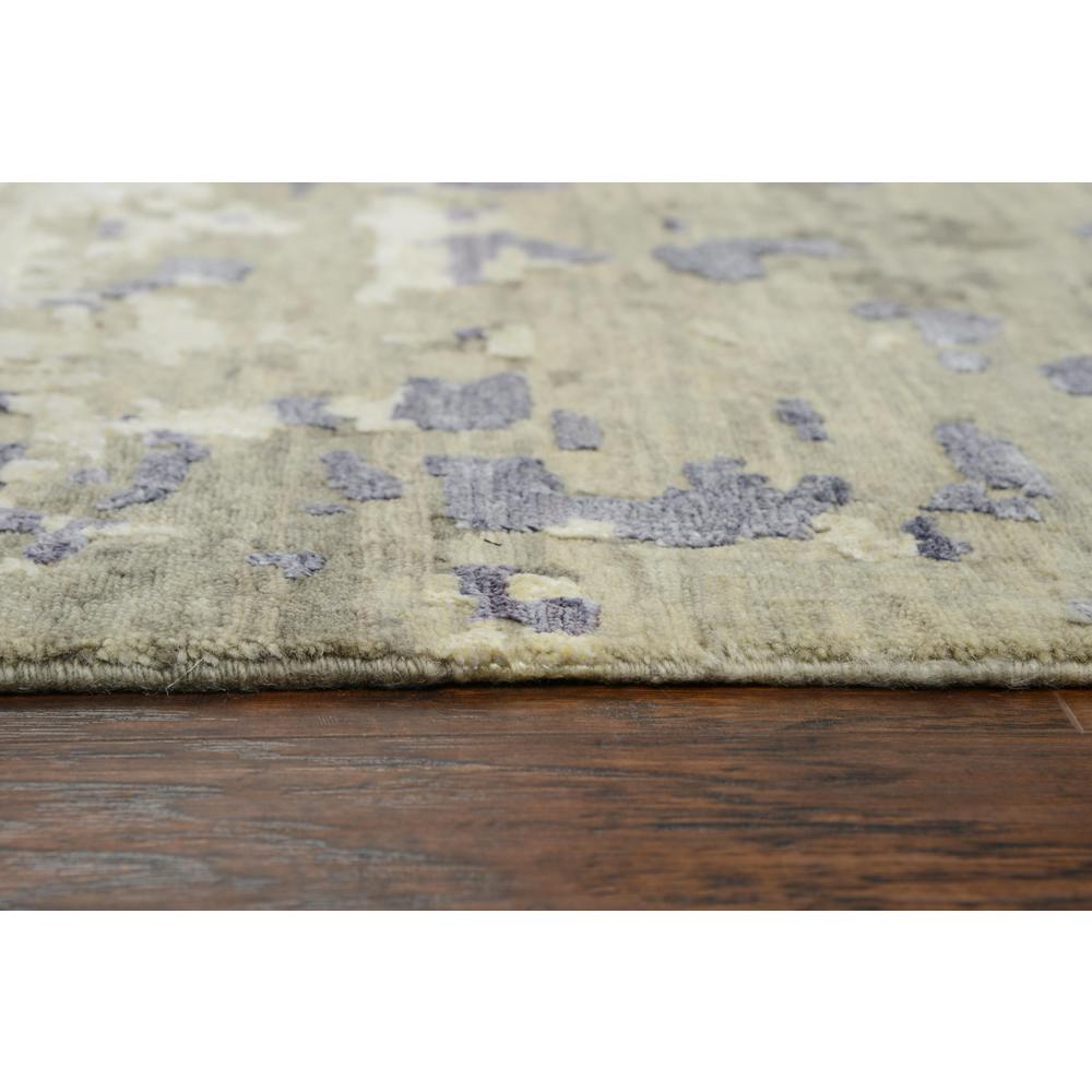 Hand Knotted Cut Pile Wool/ Viscose Rug, 10' x 14'. Picture 6