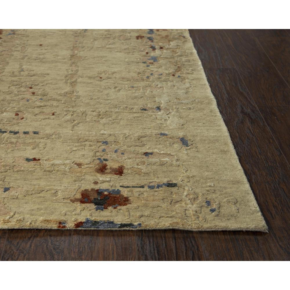 Hand Knotted Cut Pile Wool/ Viscose Rug, 10' x 14'. Picture 3