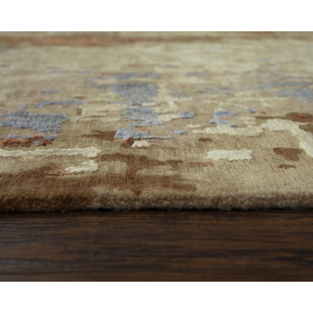 Hand Knotted Cut Pile Wool/ Viscose Rug, 10' x 14'. Picture 6