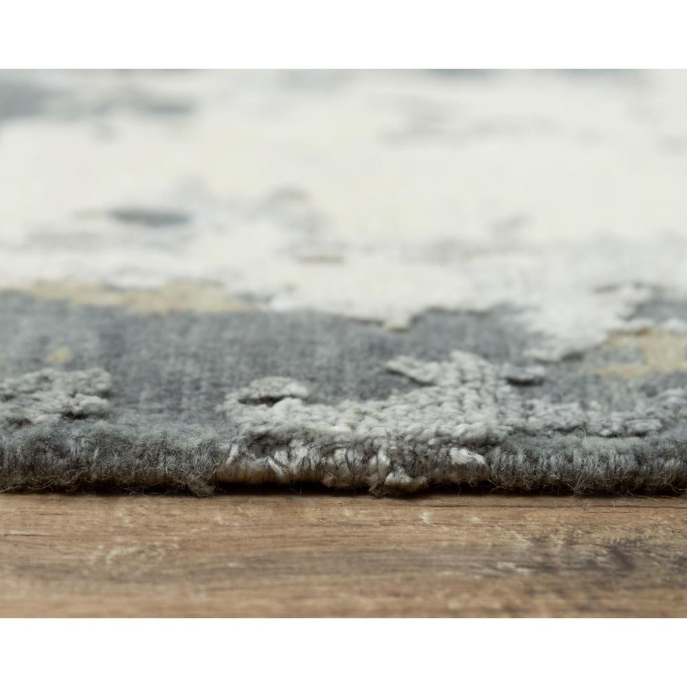Hand Knotted Cut Pile Wool/ Viscose Rug, 10' x 14'. Picture 6