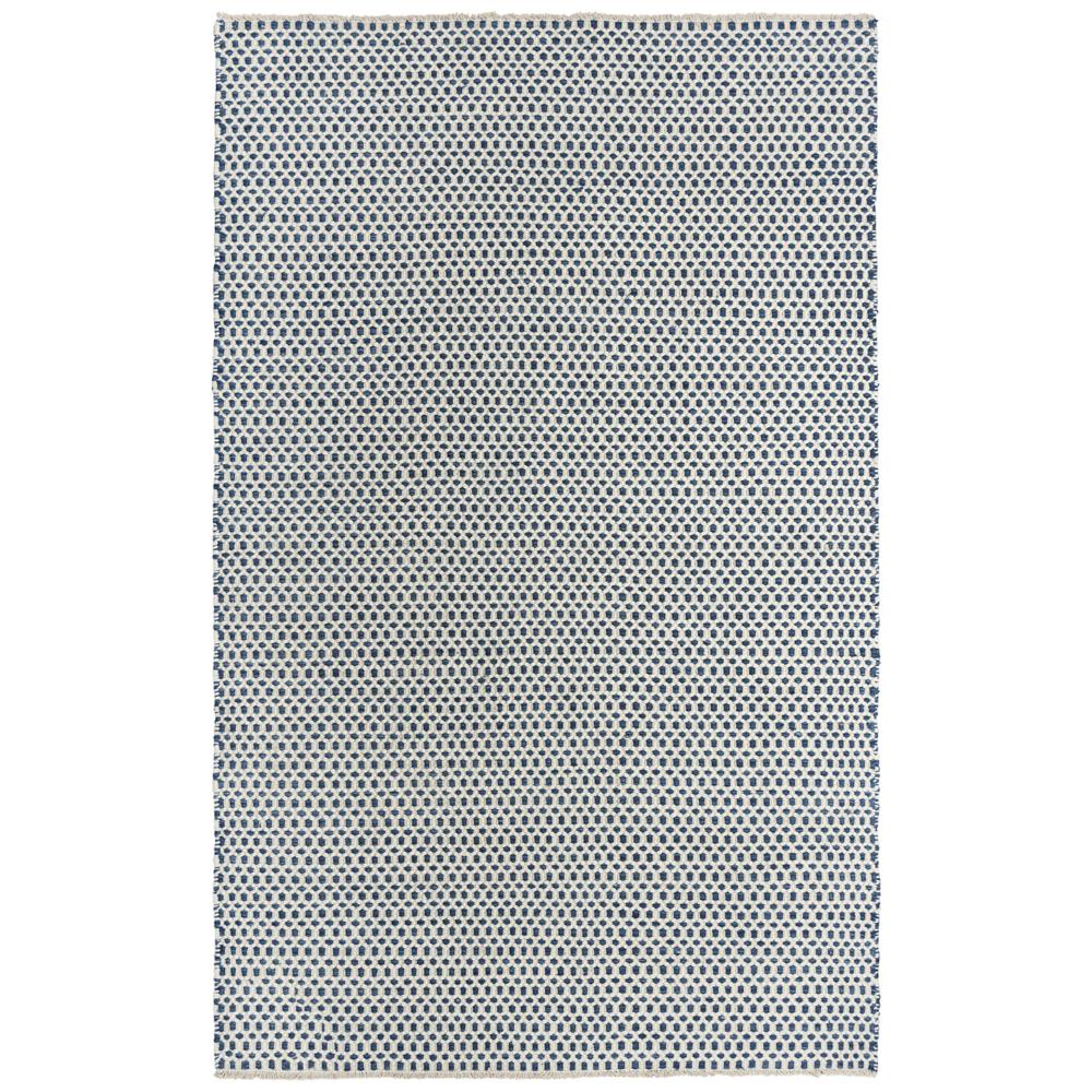 Hand Woven Loop Pile Wool Rug, 5' x 7'6". Picture 1