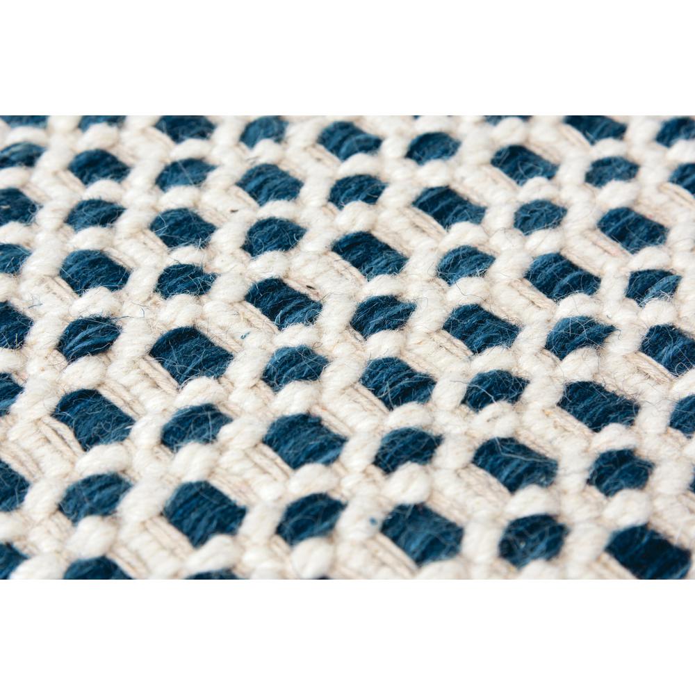 Hand Woven Loop Pile Wool Rug, 5' x 7'6". Picture 4