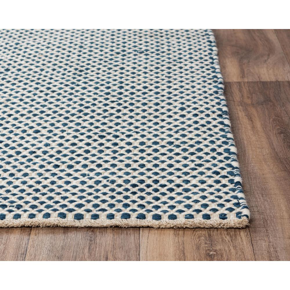 Hand Woven Loop Pile Wool Rug, 5' x 7'6". Picture 3