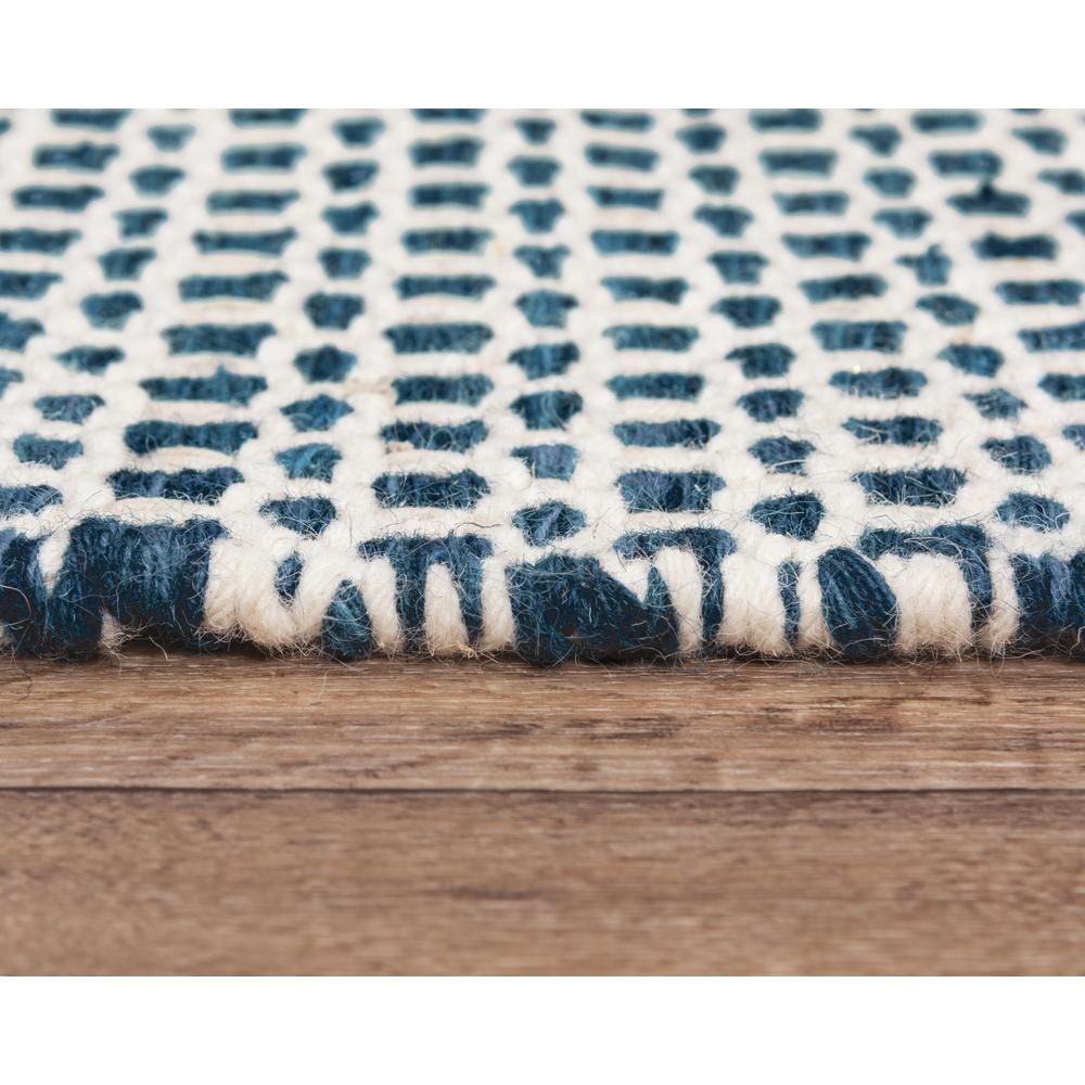Hand Woven Loop Pile Wool Rug, 5' x 7'6". Picture 6