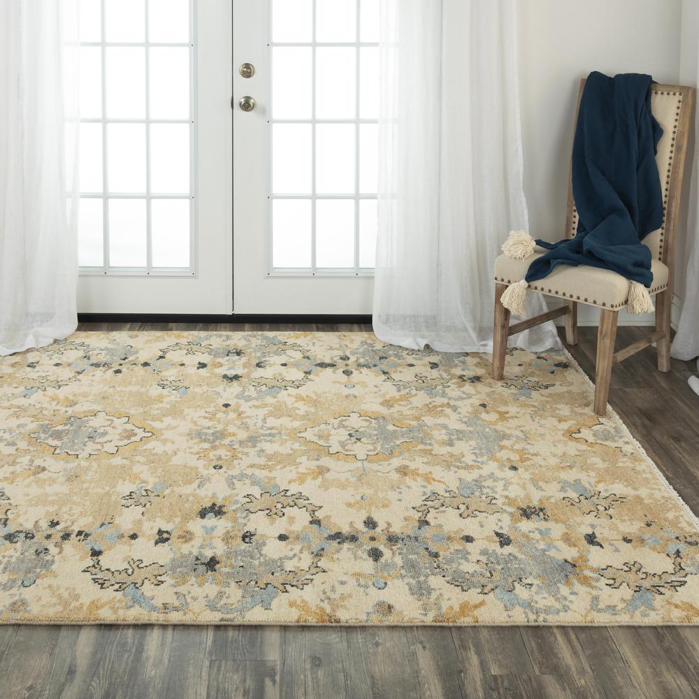 Hand Knotted Cut Pile Wool Rug, 10' x 14'. Picture 2