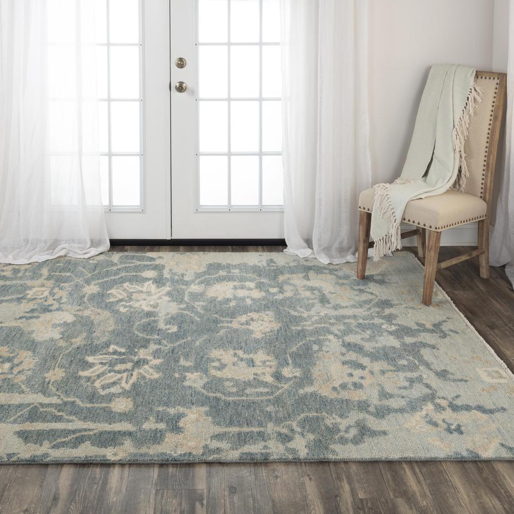 Hand Knotted Cut Pile Wool Rug, 10' x 14'. Picture 2