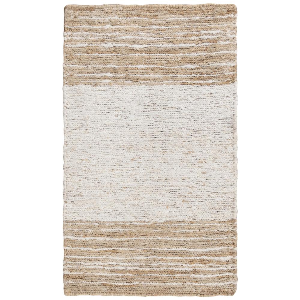 Hand Woven Flat Weave Pile Jute Rug, 5' x 7'6". Picture 1