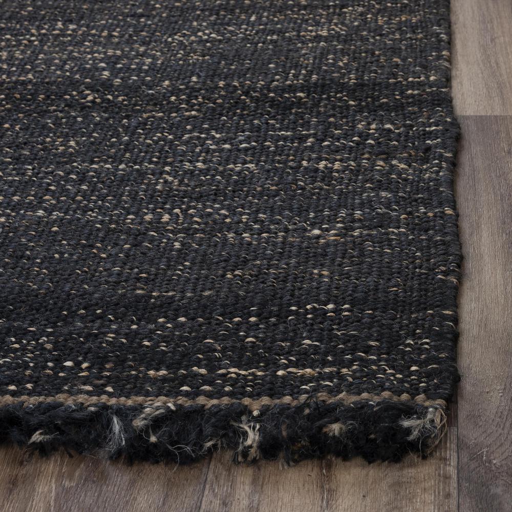 Hand Woven Flat Weave Pile Jute Rug, 5' x 7'6". Picture 2