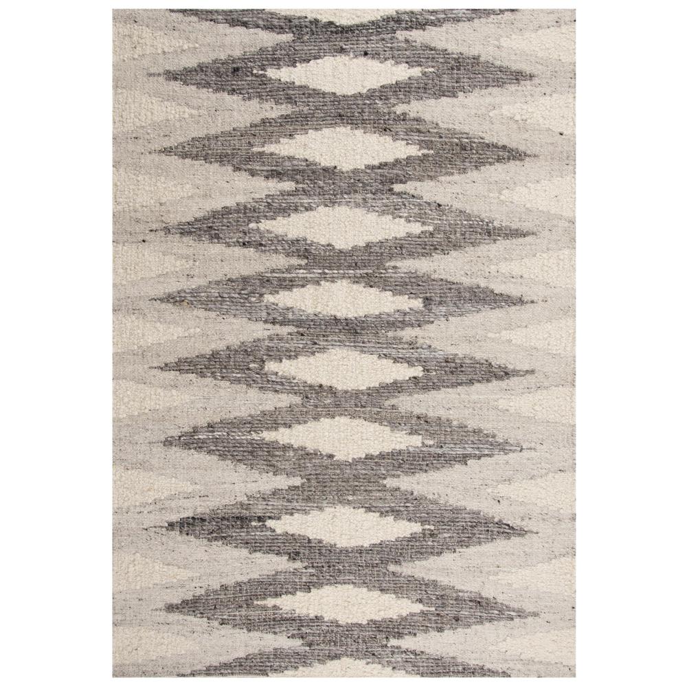 Hand Woven Flat Weave Pile Hand Spun Wool/ Cotton Rug, 5' x 7'6". Picture 1