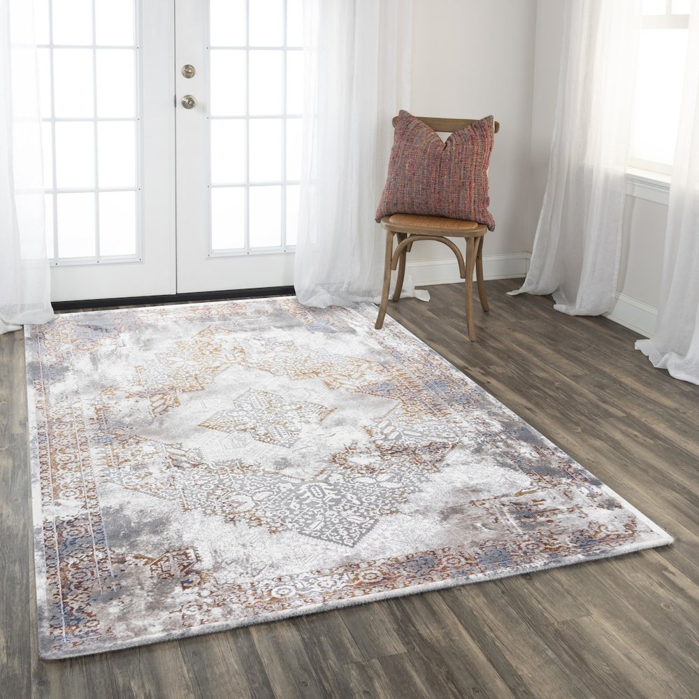 4' x 6' Machine-Made Rectangle Rug. Picture 6