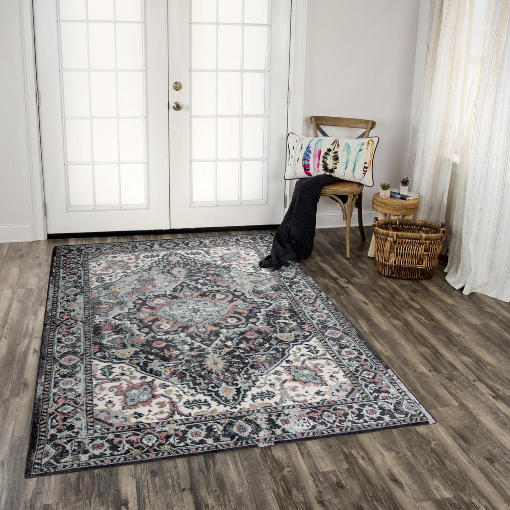 Power Loomed Cut Pile Polypropylene Rug, 2'6" x 7'6". Picture 1