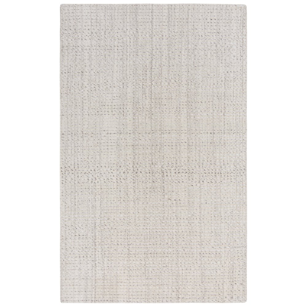 Hand Loomed Cut & Loop Pile Wool/ Polyester Rug, 5' x 7'6". Picture 1