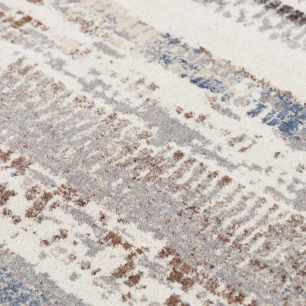 Power Loomed Cut Pile Wool Rug, 2'6" x 8'. Picture 5