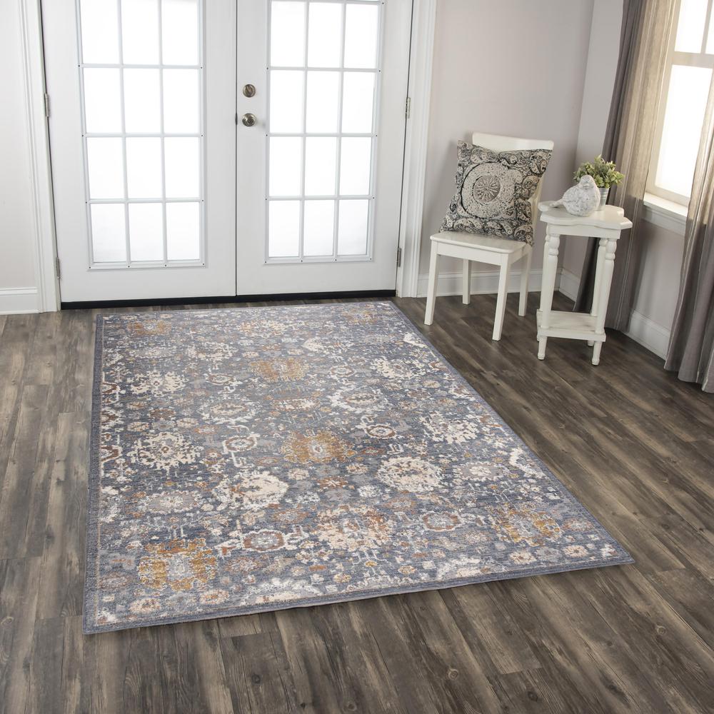 Power Loomed Cut Pile Wool Rug, 2'6" x 8'. Picture 2