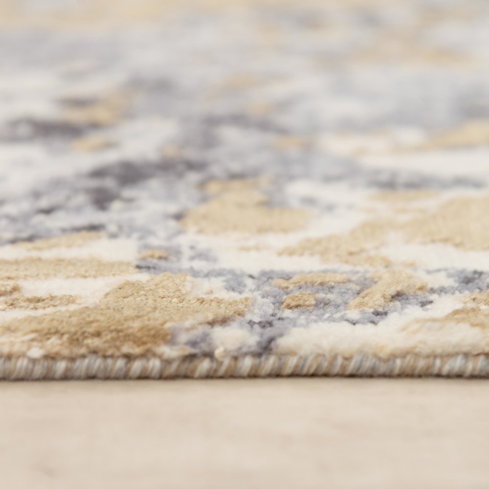 Hybrid Cut Pile NZ Wool/ Tencel Blend Rug, 2' x 3'. Picture 6